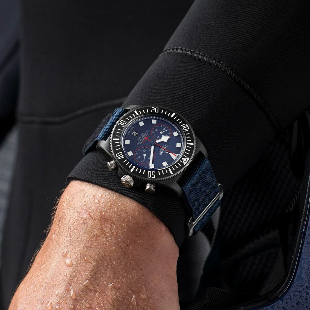 TUDOR Pelagos FXD Chrono "Alinghi Red Bull Racing Edition" 43mm Titanium Case Nato Strap Watch image number 3