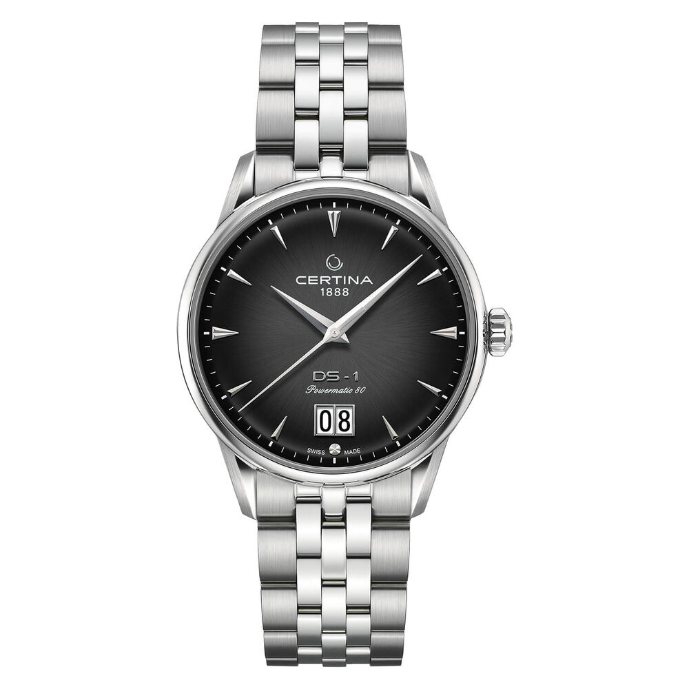 Certina Heritage Automatic 41mm Black Dial Steel Case Bracelet Watch image number 0