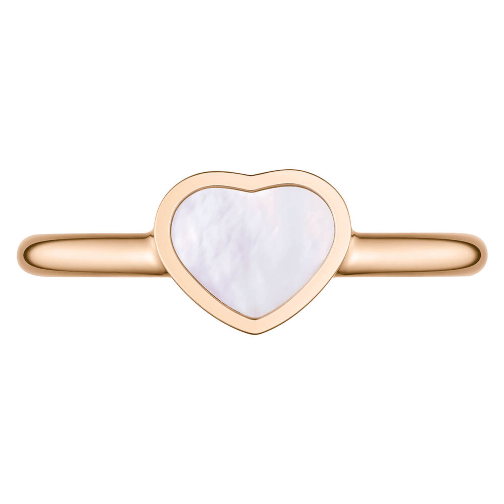 Chopard My Happy Hearts Mother of Pearl 18ct Rose Gold Ring (UK Size L)