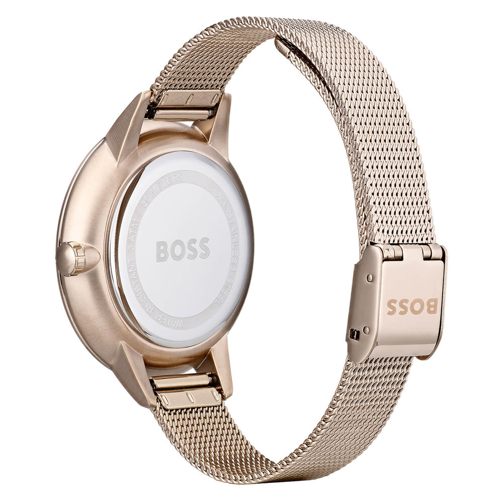 BOSS Symphony Rose Gold Steel Ladies Watch