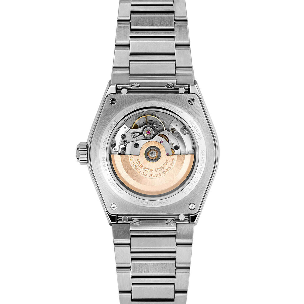 Frederique Constant 41mm Blue Dial Steel Case Bracelet Watch image number 3