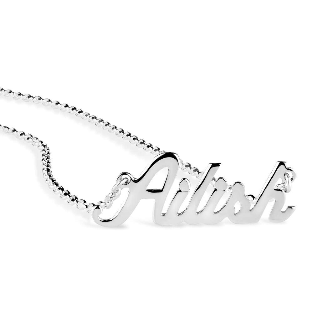 Sterling Silver Personalised Name Necklace (7-10 letters) (Special Order) image number 4