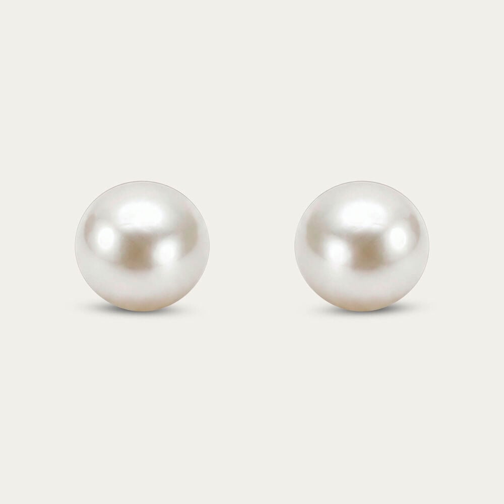 Sterling Silver 5mm Pearl Stud Earrings