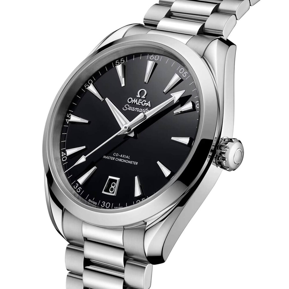 OMEGA Seamaster Aqua Terra 150M 41mm Black Dial Steel Bracelet Watch image number 1