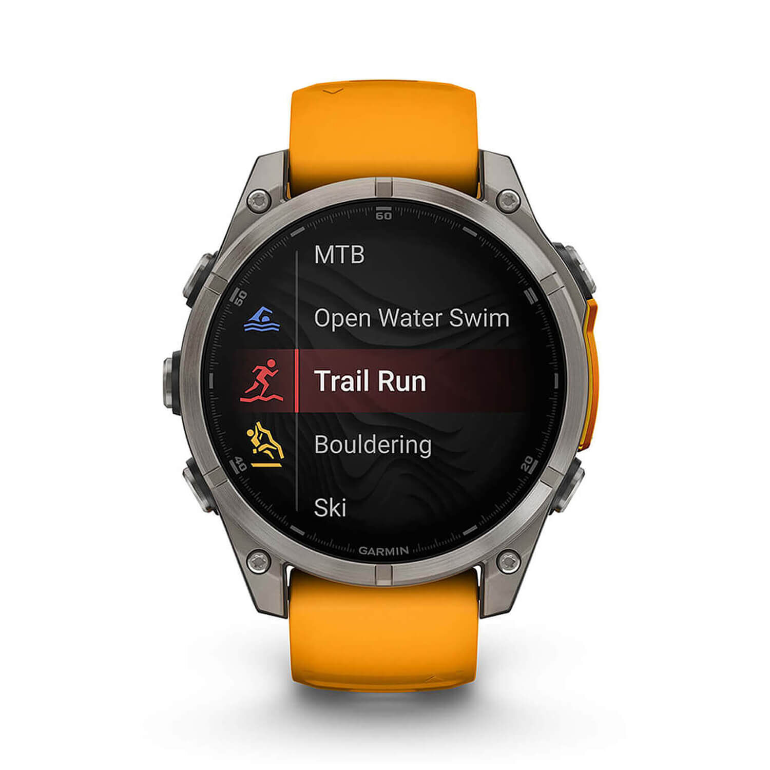 Garmin watch orange shop