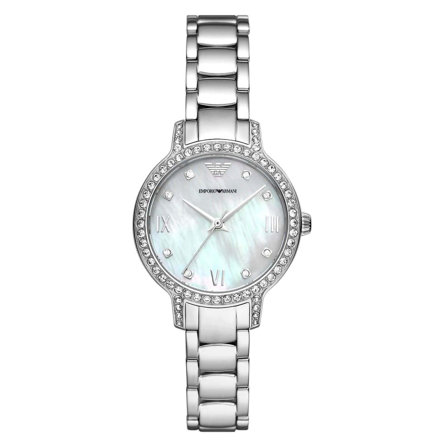 Diamond outlet armani watch