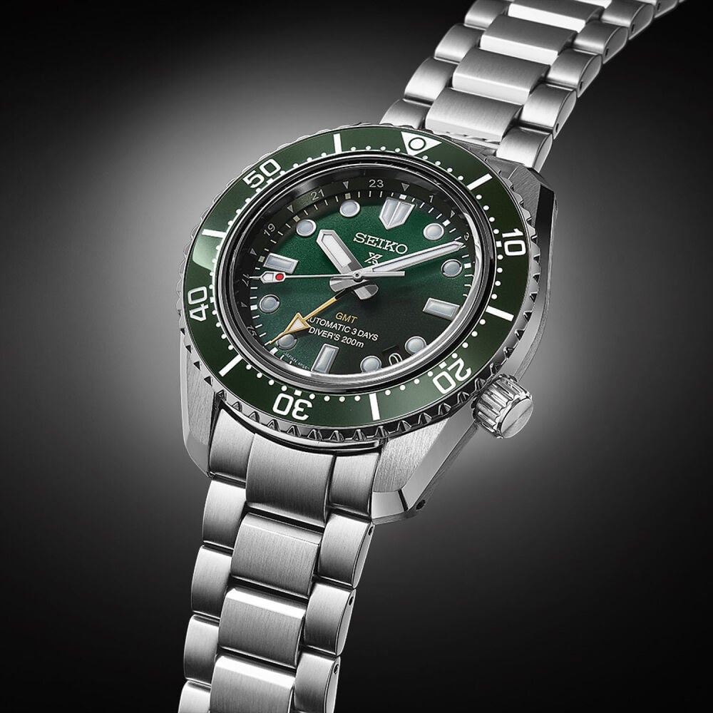 Seiko Prospex 1968 Edition 42mm Green Dial & Bezel Bracelet Watch image number 2