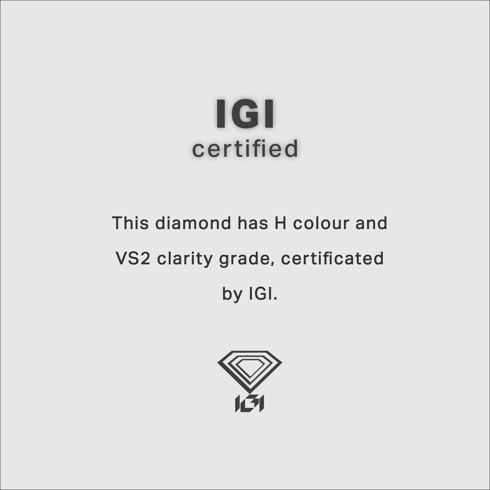 Platinum 0.70ct Round Diamond Halo & Split Sides Ring image number 4