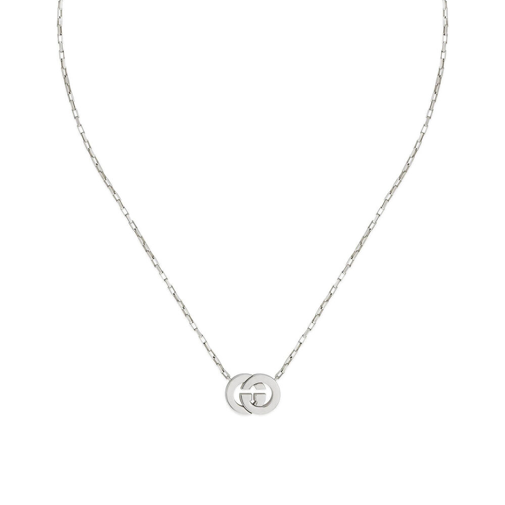 Gucci Interlocking Sterling Silver Chain Necklace