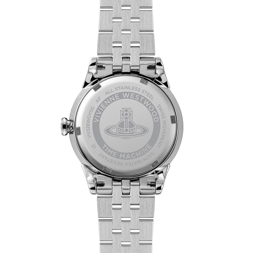 Vivienne Westwood Little Seymour 32mm Warm Grey Dial Two Tone Steel Bracelet Watch image number 4