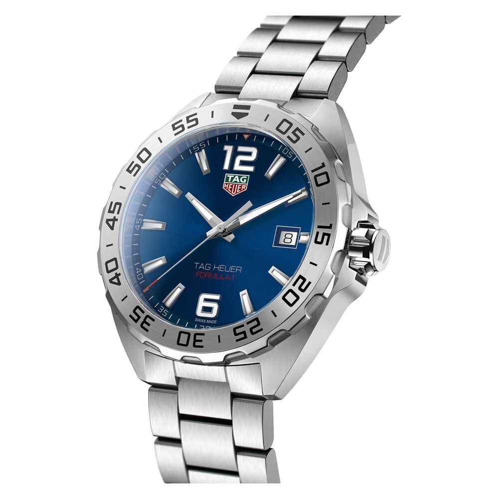 TAG Heuer Formula 1 Date 41mm Blue Dial Stainless Steel Bracelet Watch image number 2