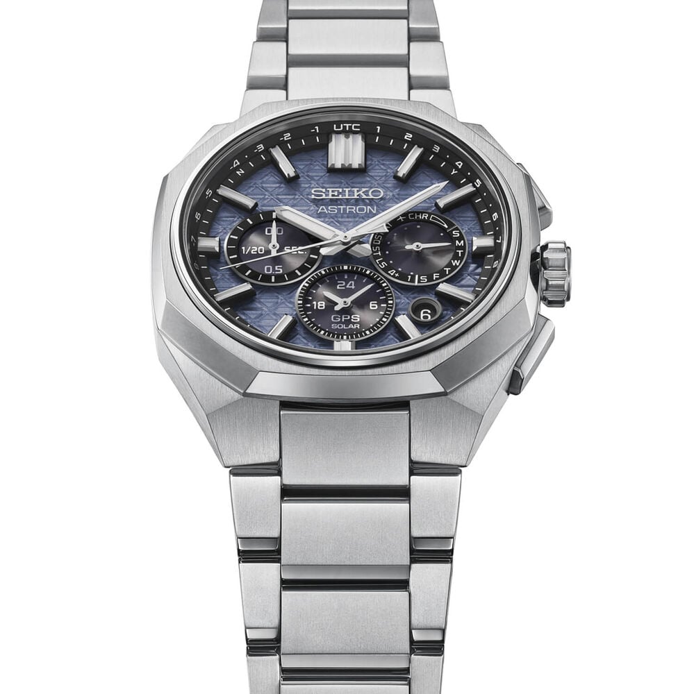 Seiko Astron 'Tesselate' 5X63 Nebula Grey Dial Titanium Bracelet Watch