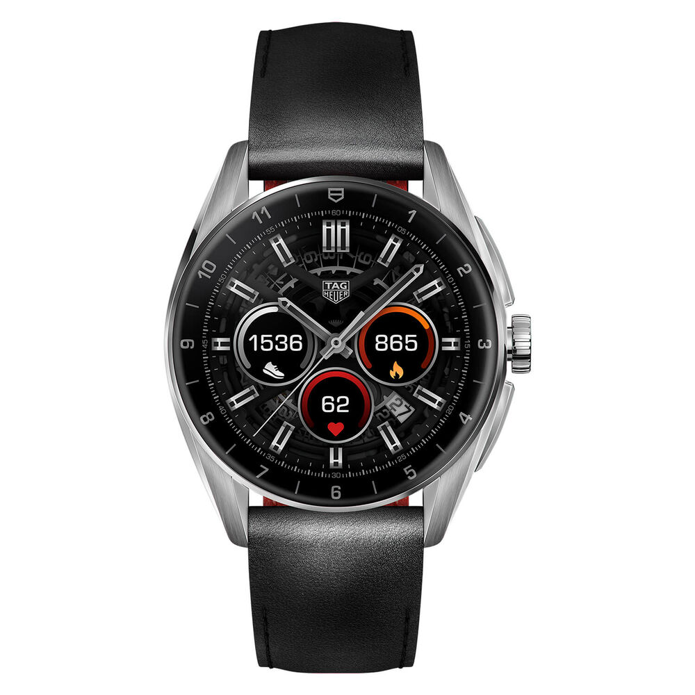 TAG Heuer Connected Calibre E4 42mm Touch Screen Black Rubber Strap Watch