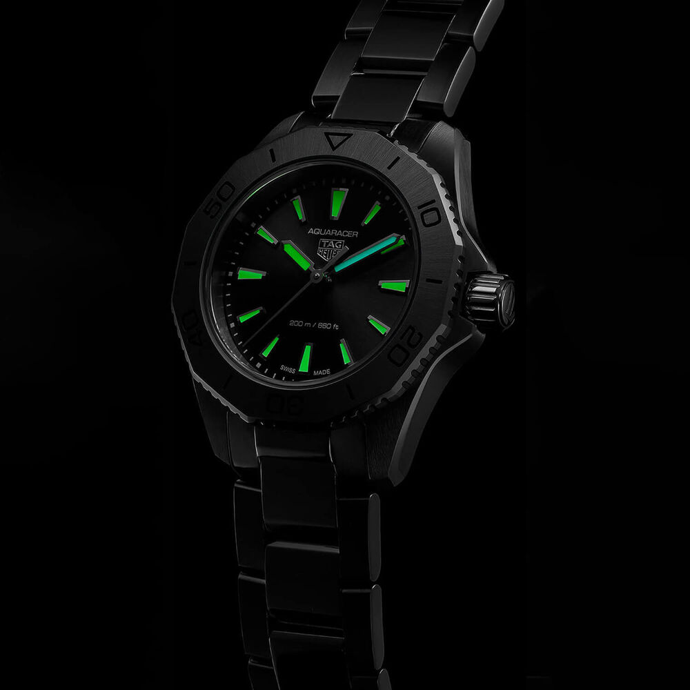 TAG Heuer Aquaracer Professional 200 30mm Black Dial Stainless Steel Bracelet Watch image number 7