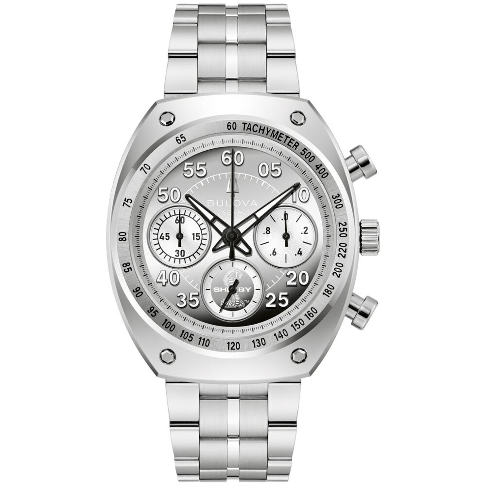 Bulova Shelby Racer Daytona Coupe 40mm Steel Case Bracelet Watch