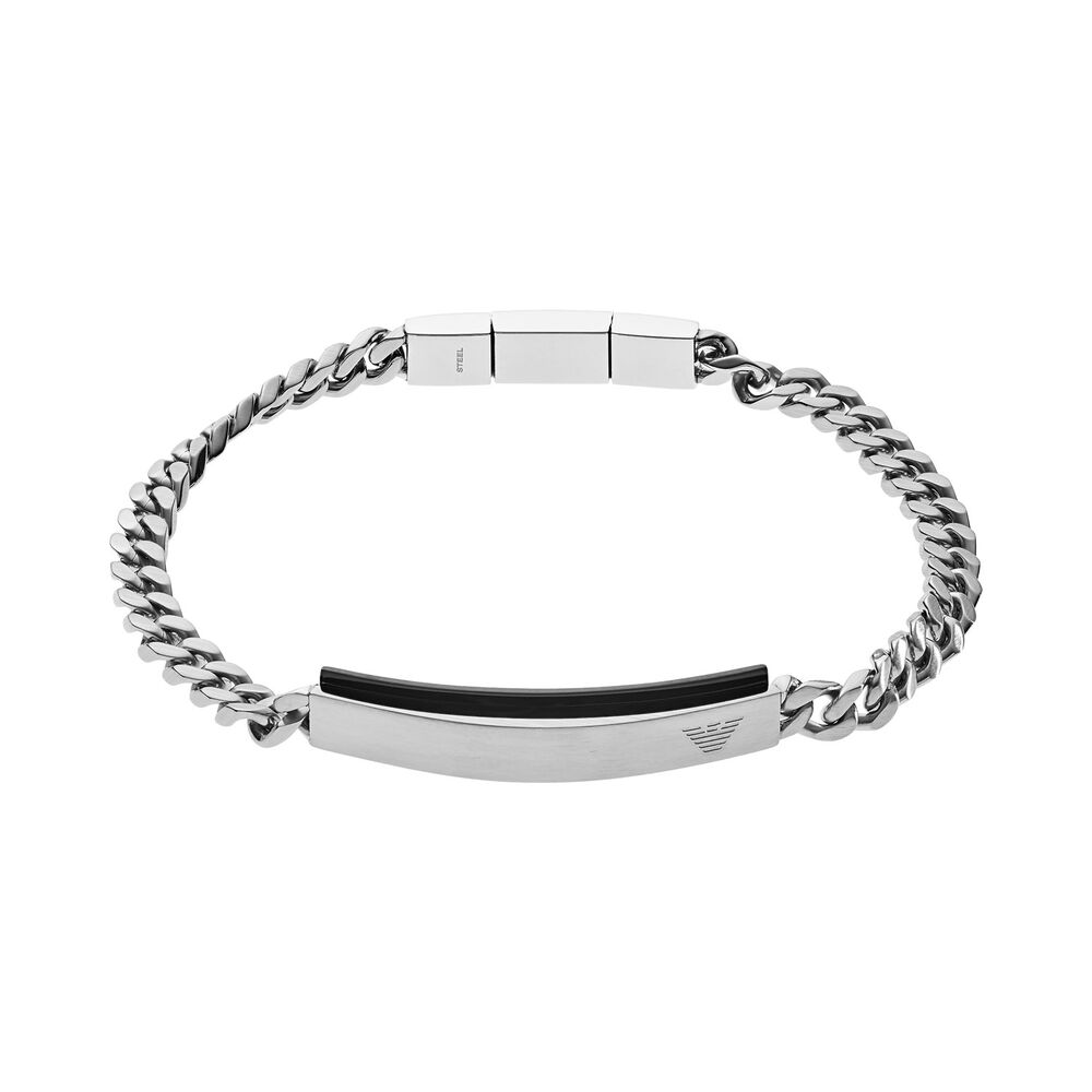Emporio Armani Steel ID Curb Bracelet