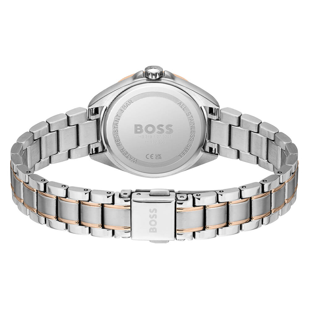 BOSS Felina 32mm Quartz Rose Dial Steel & Yellow Gold IP Case Bracelet Watch image number 2