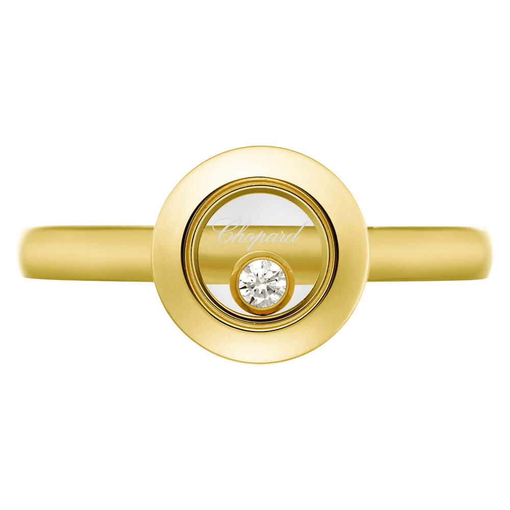 Chopard Happy Diamonds Icons 18ct Yellow Gold 0.05ct Diamond Ring (UK Size M - N) image number 1