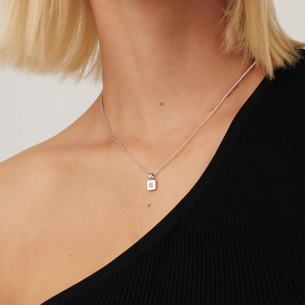 Missoma Sterling Silver Mini Star Ridge Pendant Necklace