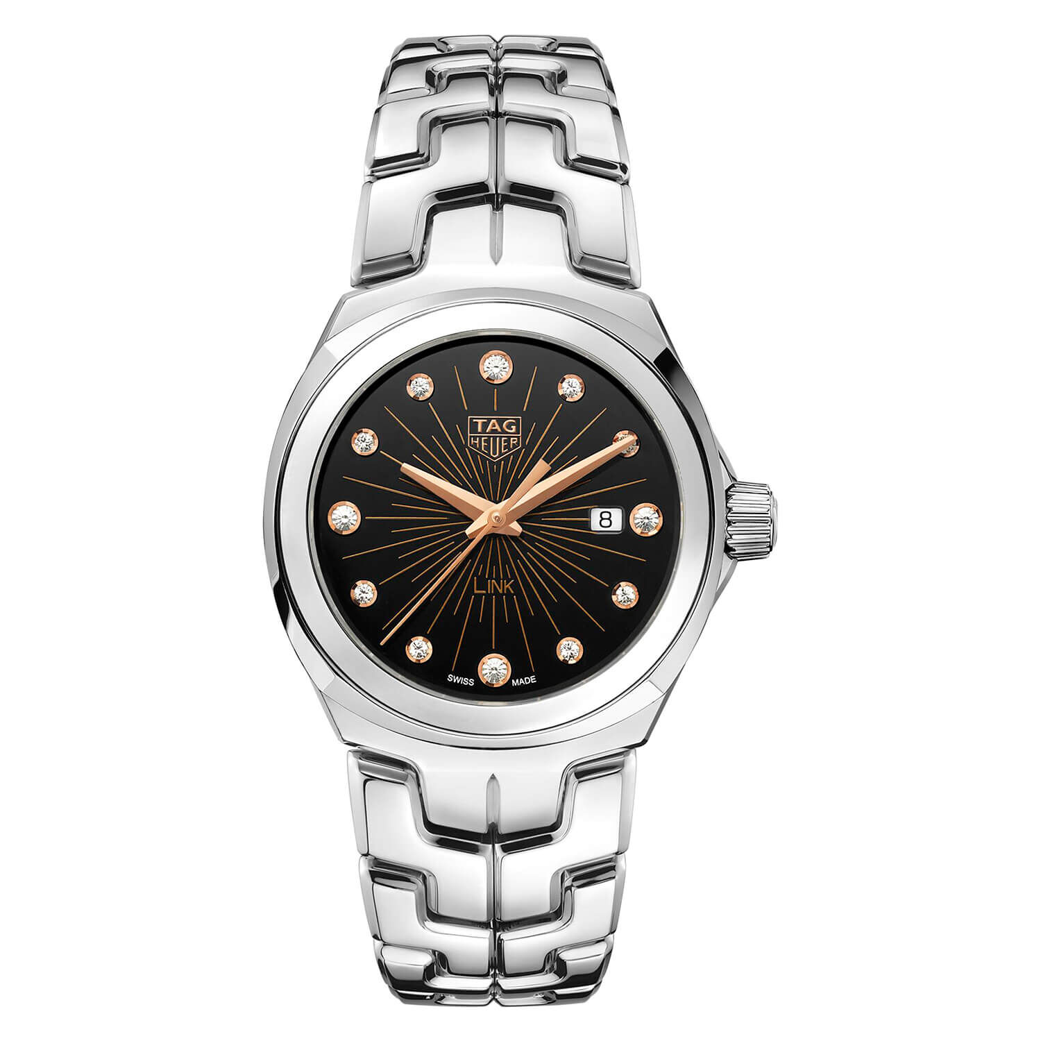 TAG Heuer Link 32mm Black Diamond Dial Bracelet Watch