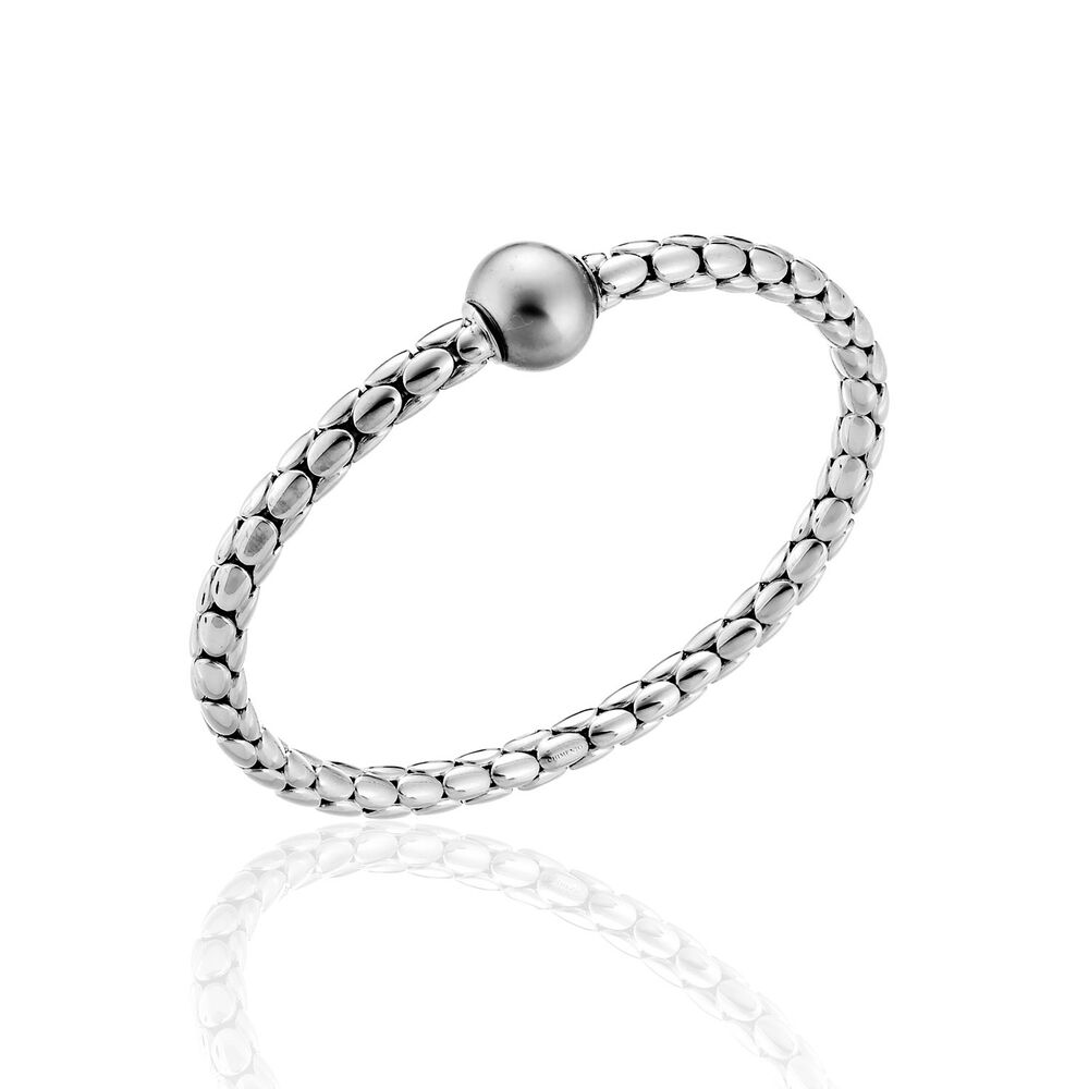 Chimento 18ct White Gold and Tahitian Grey Pearl Bracelet
