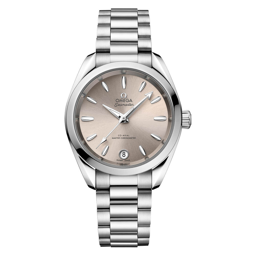 OMEGA Seamaster Aqua Terra 34mm Ivory Dial Steel Case Watch image number 0