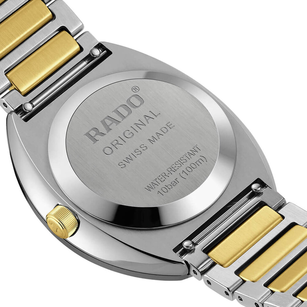 Rado DiaStar Original Automatic 38mm Yellow Gold Dial Two-Toned Steel Bracelet Watch image number 3