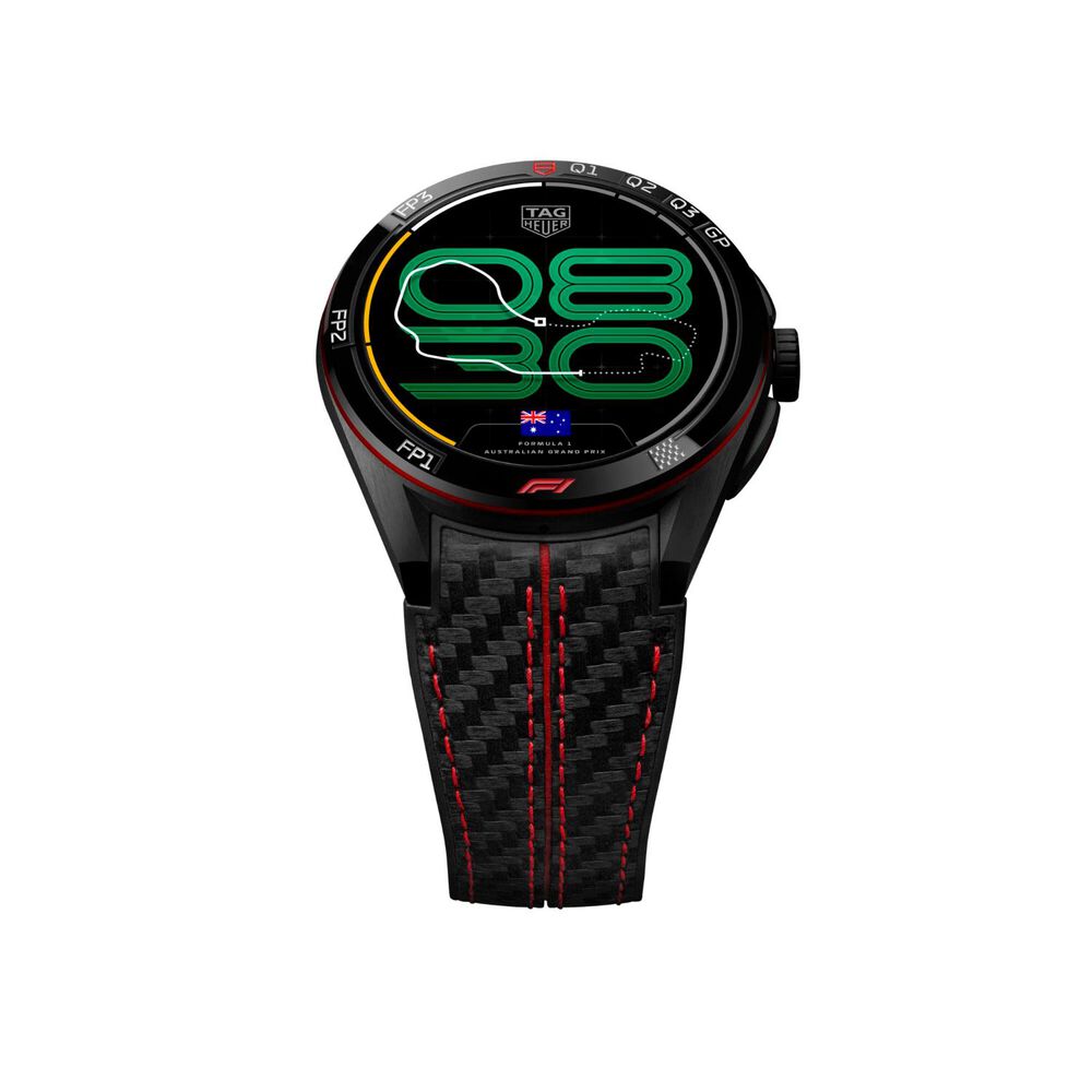 TAG Heuer Connected Calibre E5 x Formula 1 Edition 45mm Dial Black Rubber Strap Watch