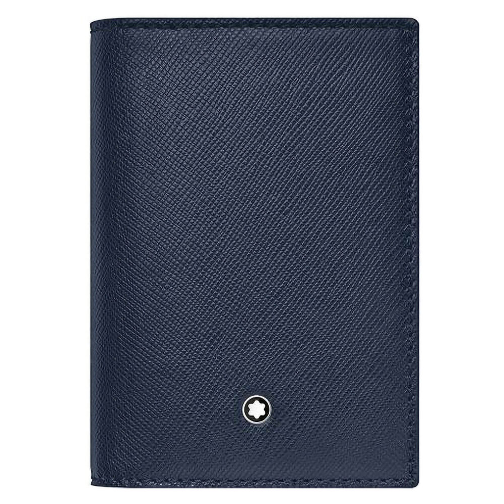 Montblanc Sartorial Blue Leather Business Card Holder
