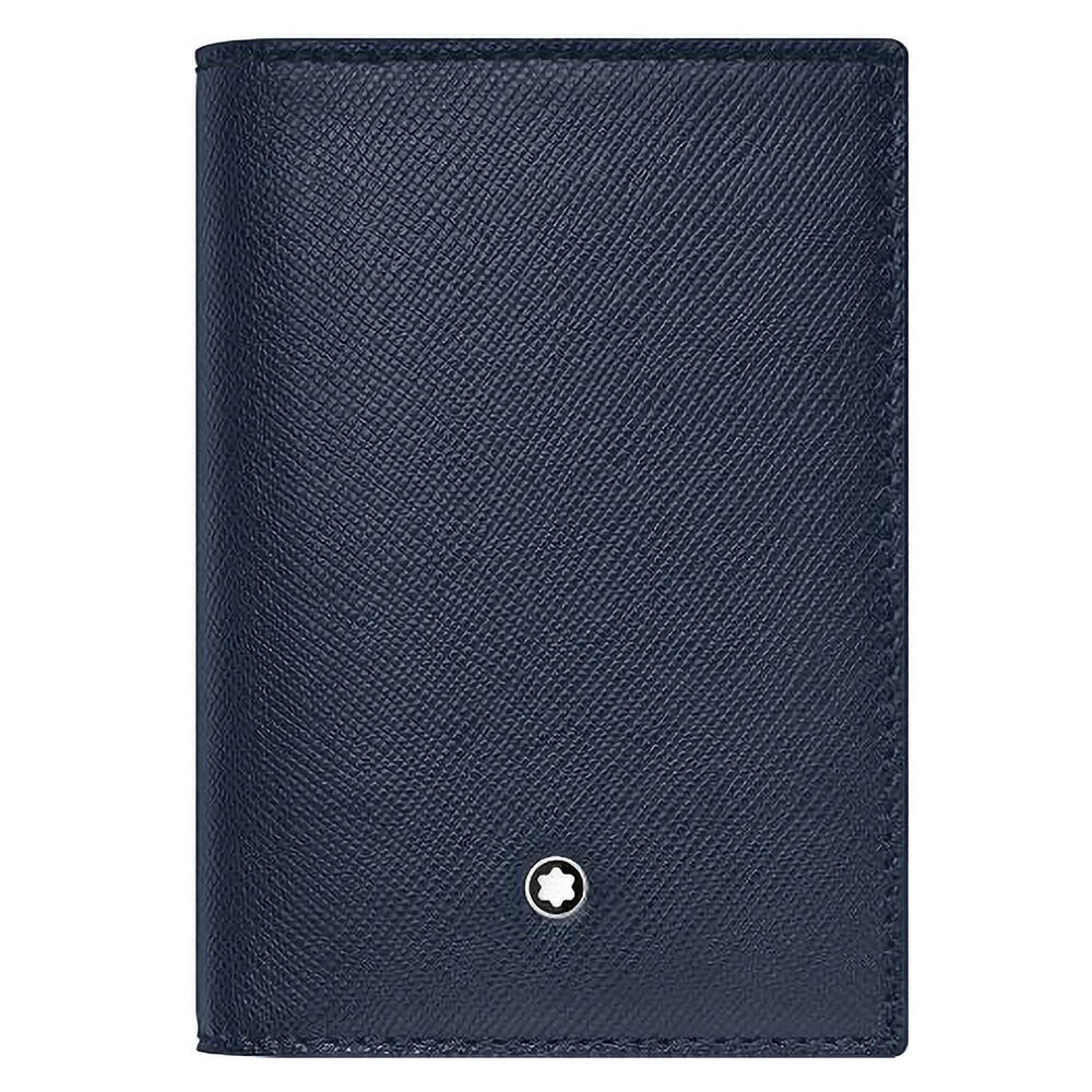 Montblanc Sartorial Blue Leather Business Card Holder