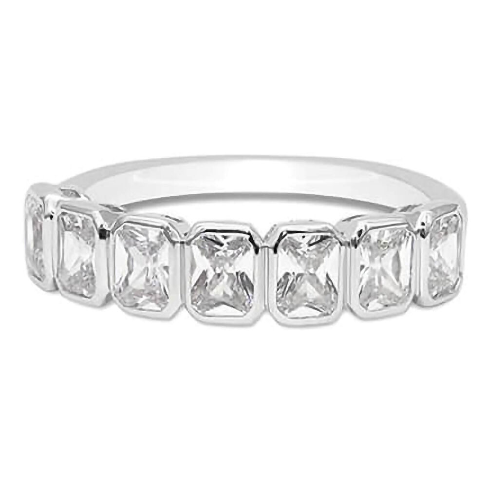CARAT* London Silver Cassidy Emerald Line Ring