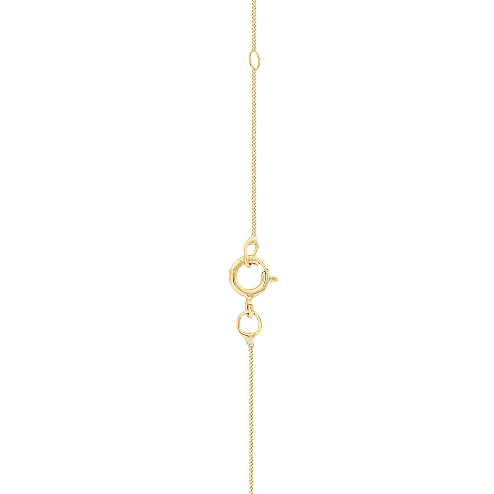 9ct Yellow Gold Round St Christopher Medal Pendant (Chain Included) image number 1