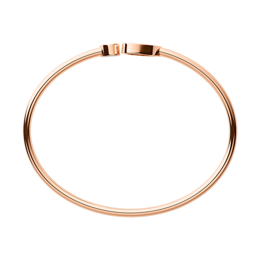 Chopard Happy Hearts Turqoise Mother of Pearl Heart 0.19ct Diamond 18ct Rose Gold Bangle image number 3