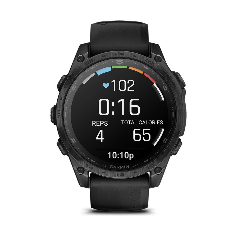 Garmin tactix® 8 AMOLED 47mm Dial Black Silicon Strap Watch