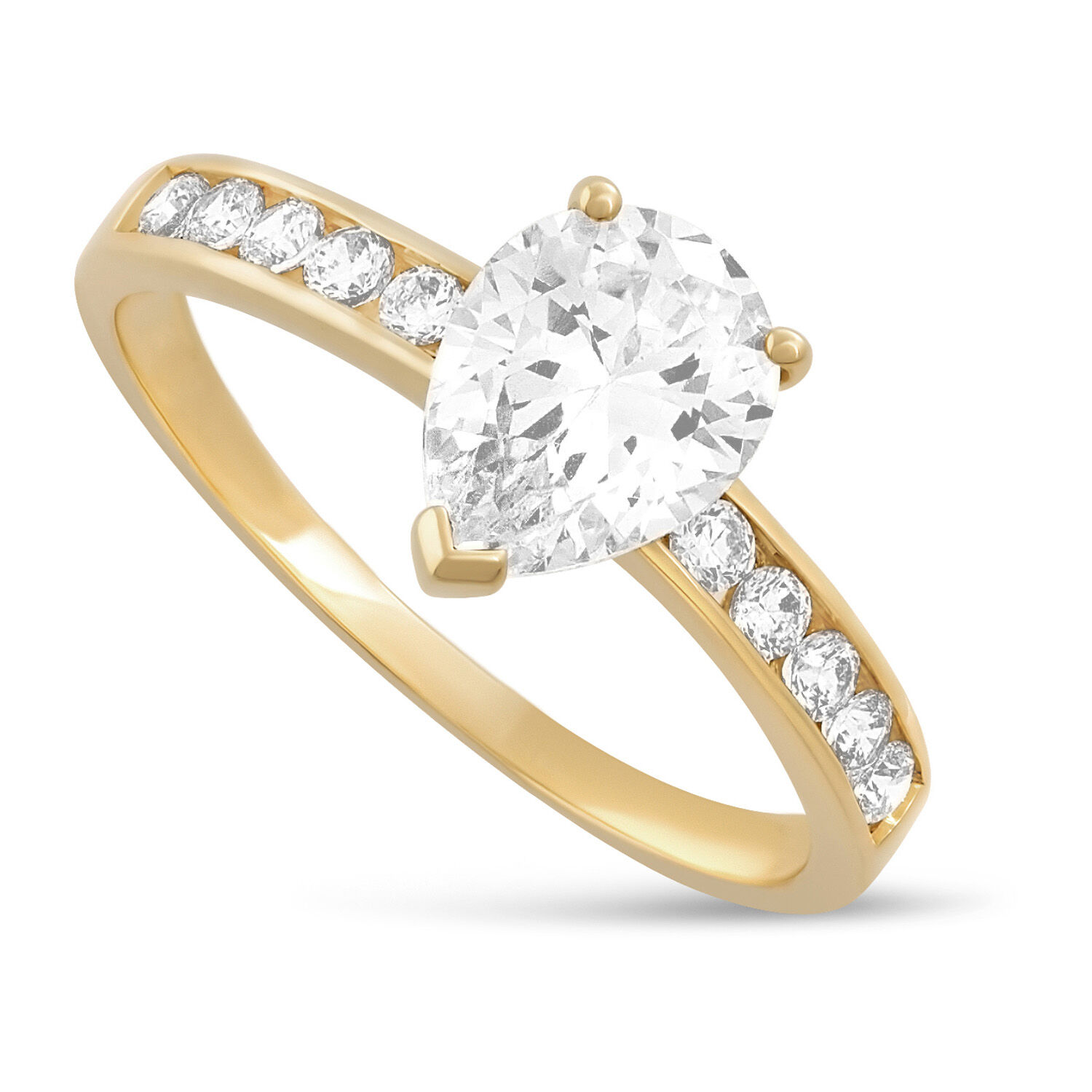 Cubic zirconia new arrivals pear ring