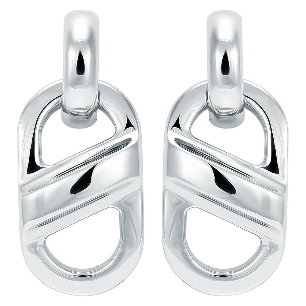 BOSS Ladies Chain Stainless Steel Drop Earrings