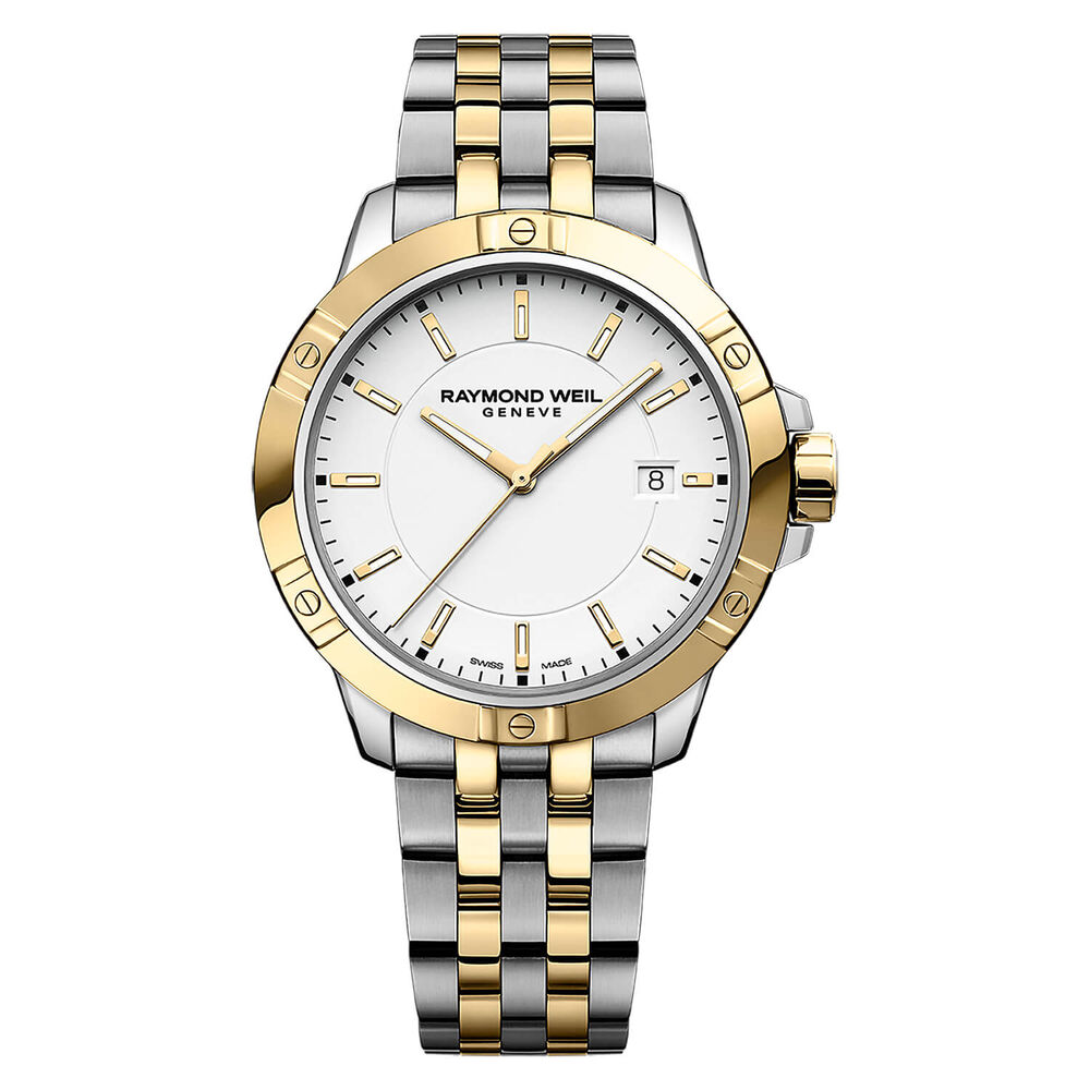 Raymond Weil Tango Classic 41mm White Dial Two-Tone Steel Bracelet Watch