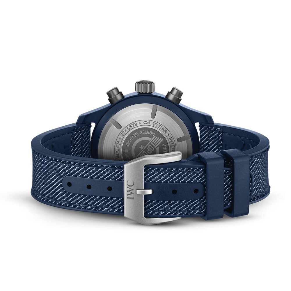 IWC Schaffhausen Pilot's Chronograph Top Gun Oceana 41.9mm Dial Rubber Strap Watch image number 2