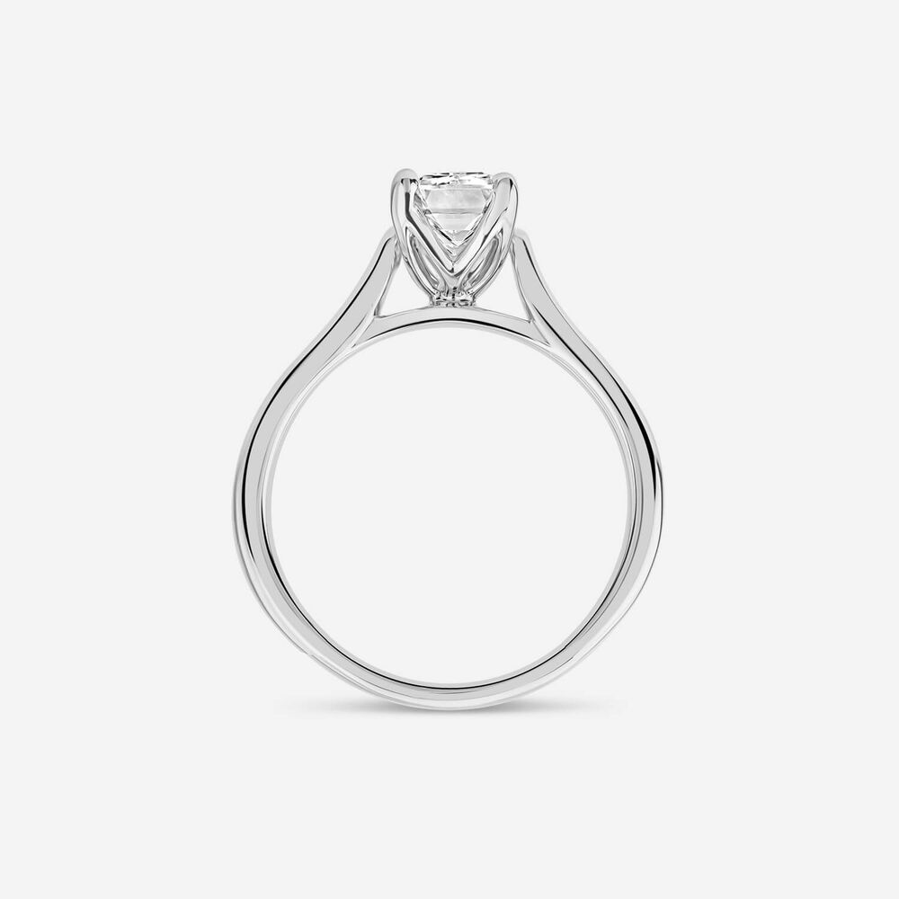 Born Platinum 1.50ct Lab Grown Emerald Cut Diamond Ring image number 3