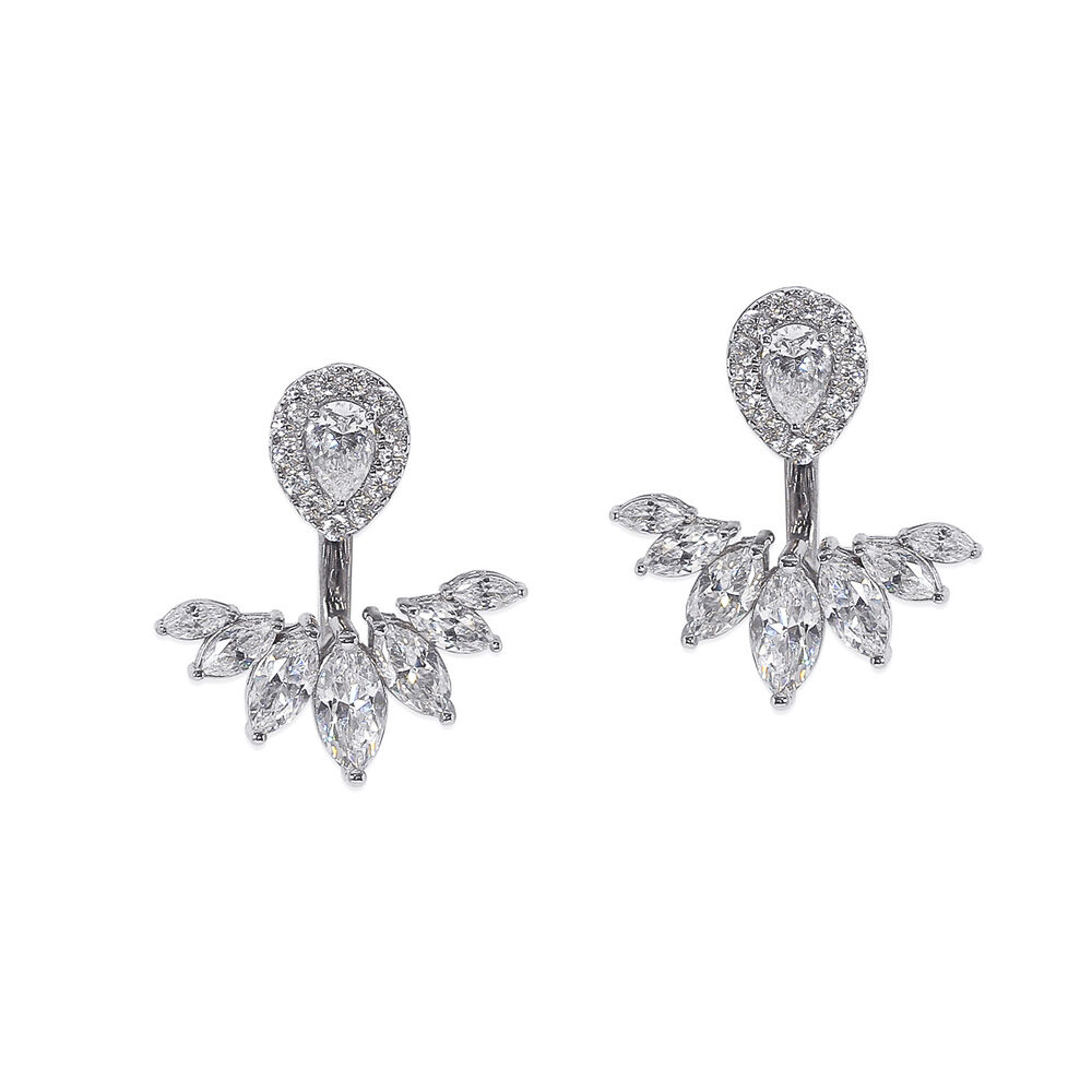 CARAT* London Noa Collection Sterling Silver Suriya Jacket Earrings