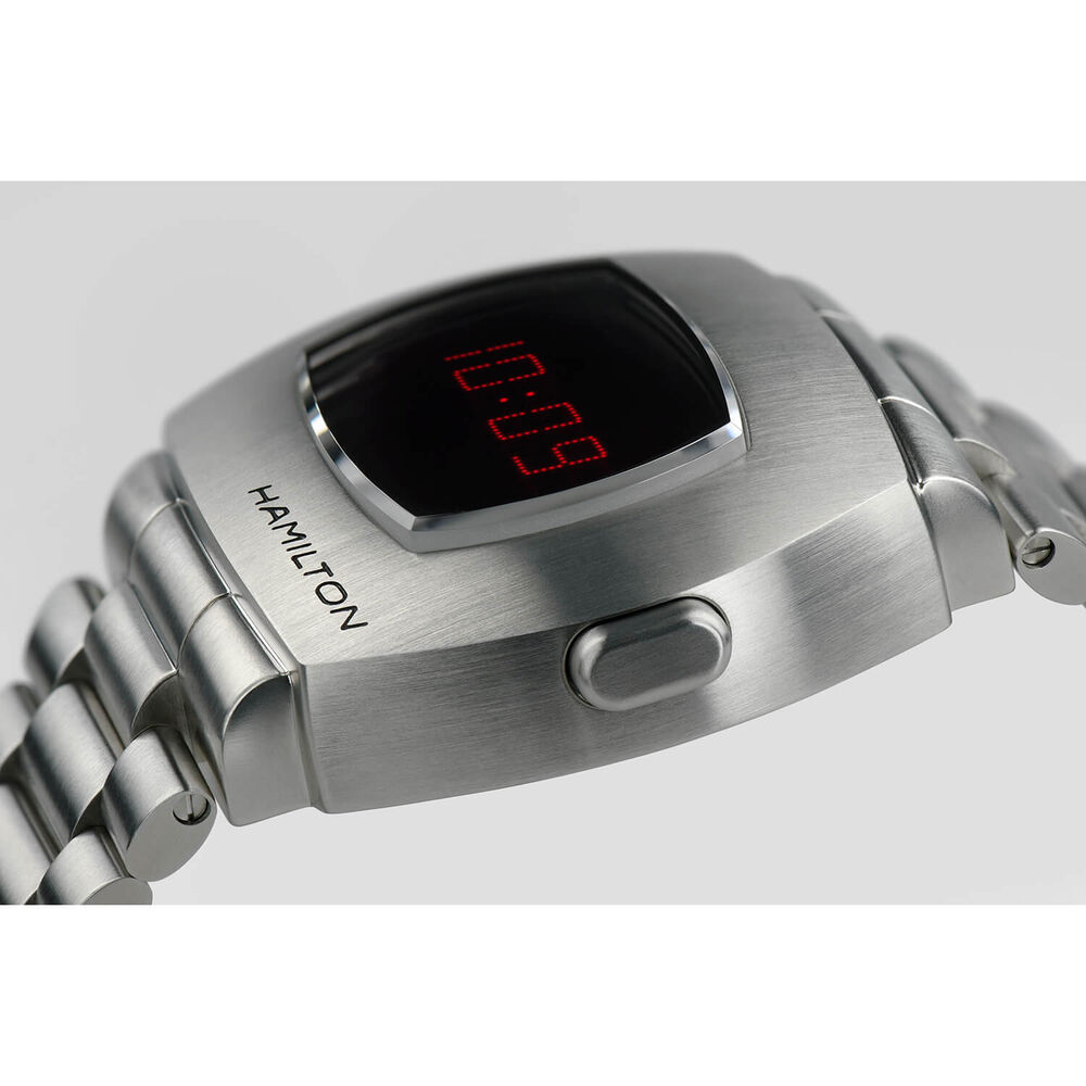 Hamilton American Classic PSR Digital Quartz Digital Steel Case Watch image number 5