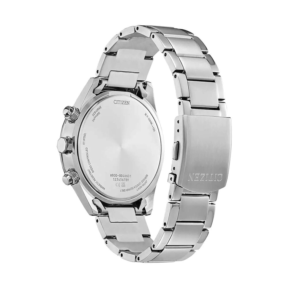Citizen World Chronograph A.T 43mm Blue Dial Stainless Steel Bracelet Watch image number 1