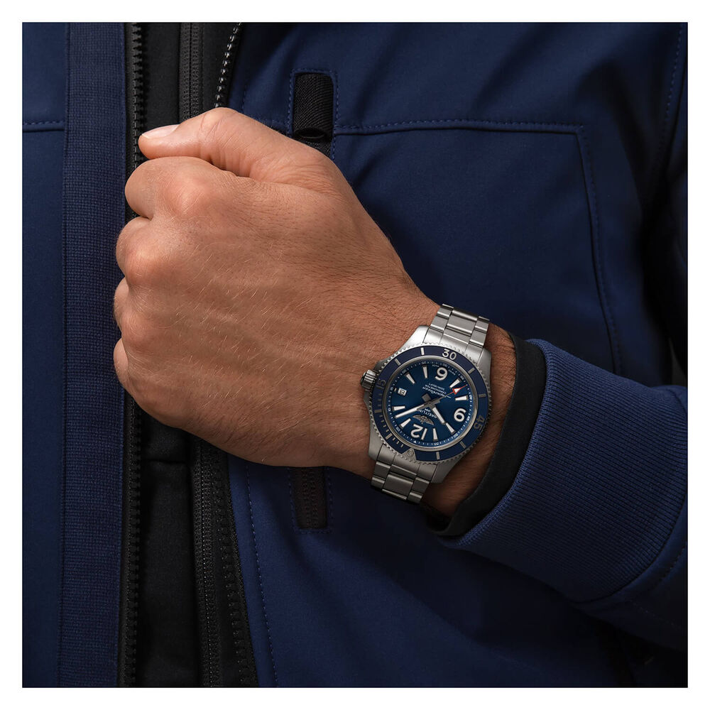 Breitling Superocean Mens Selfwinding Mechanical Steel Bracelet Watch image number 4