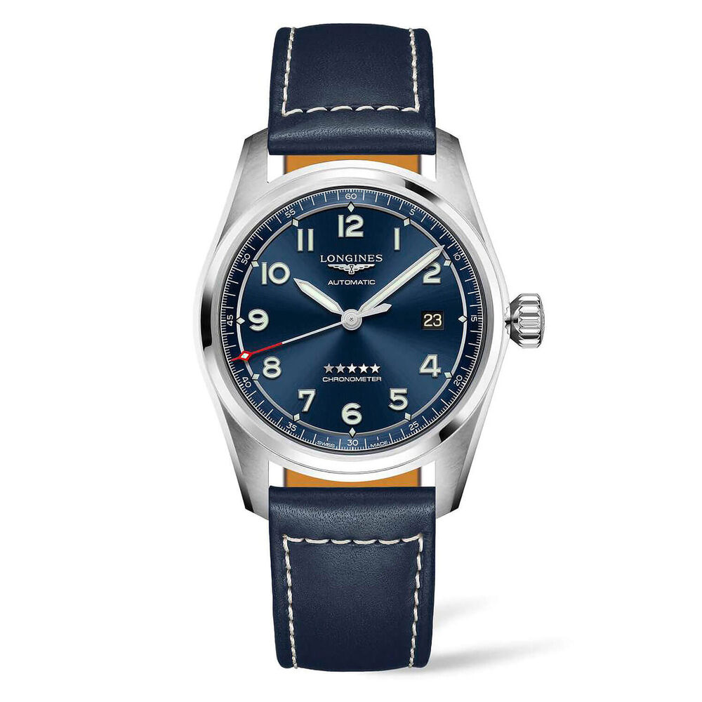 Longines Avigation Spirit 40mm Blue Steel Case Blue Strap Watch