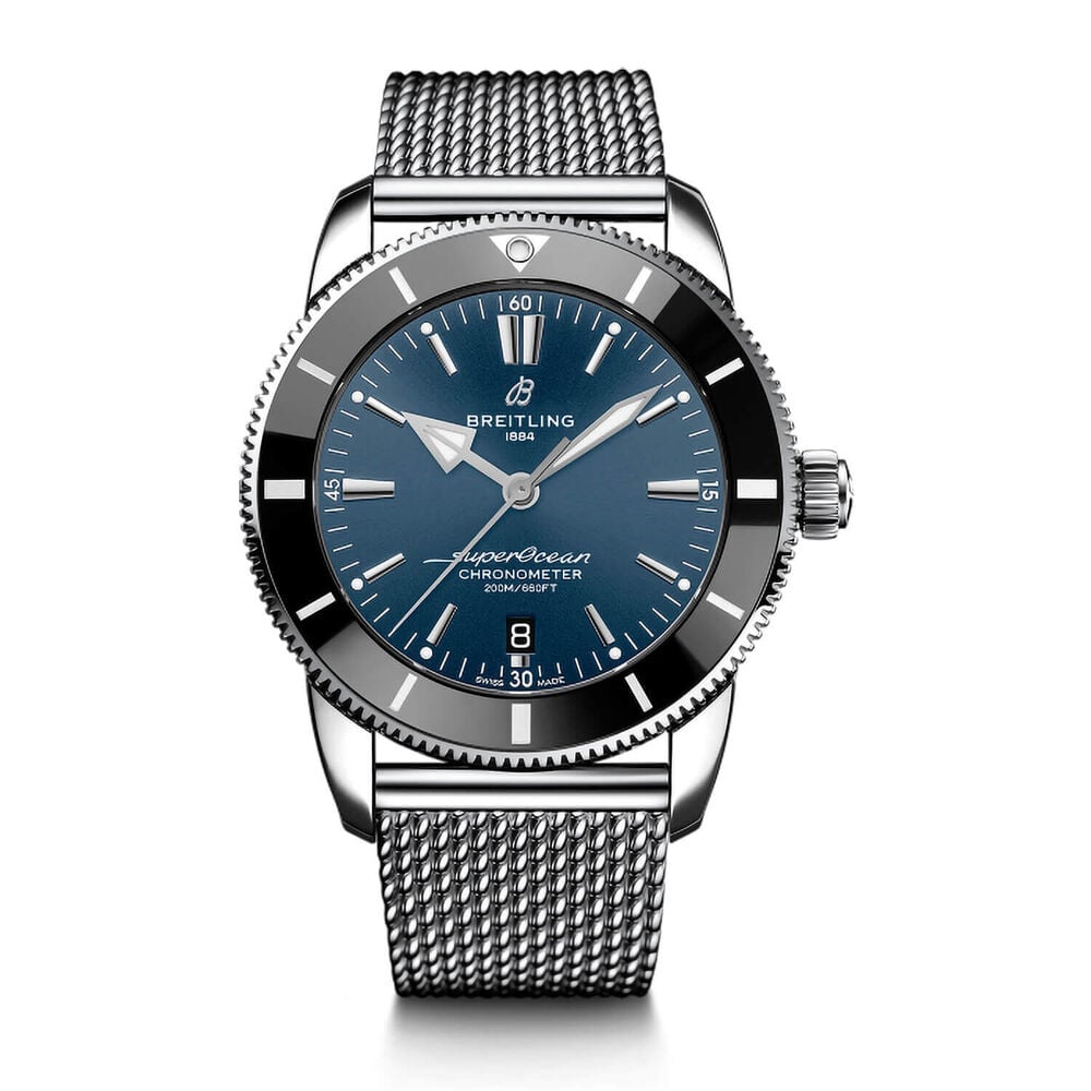 Breitling Superocean Heritage II B20 Automatic 44mm Blue Dial Stainless Steel Bracelet Watch