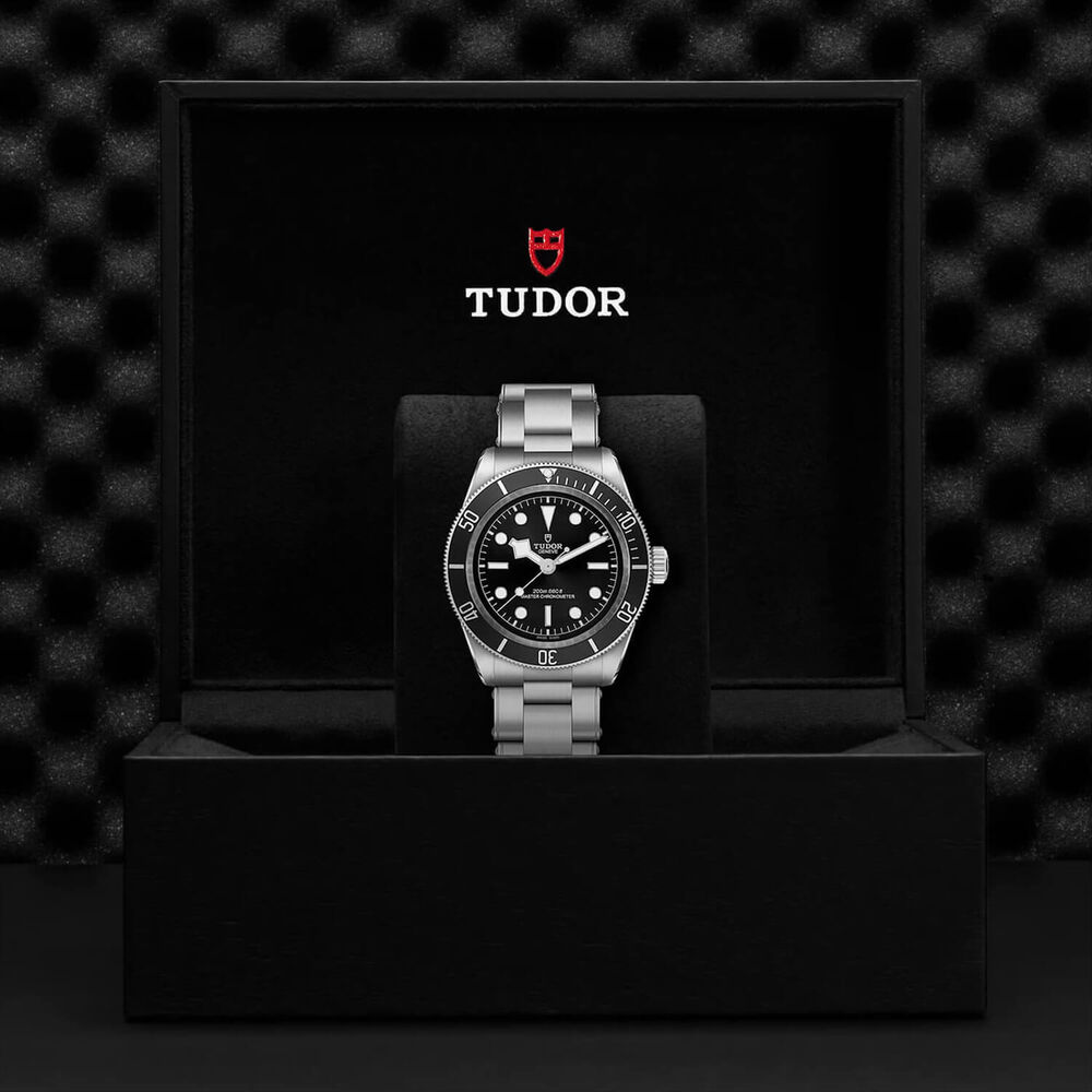 TUDOR Black Bay 41 Black Dial & Bezel 3-Link Steel Bracelet Watch image number 4