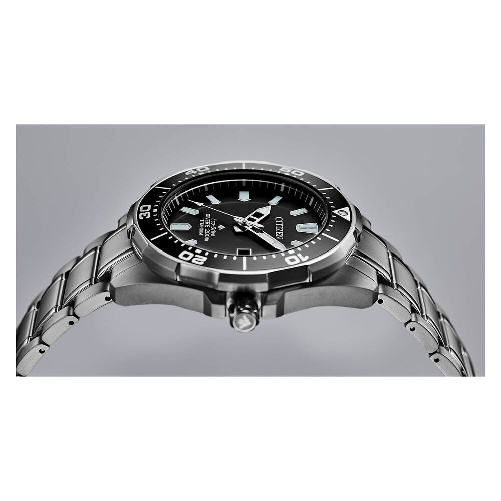 Citizen Promaster Diver Black Titanium 44mm Men's Watch image number 3