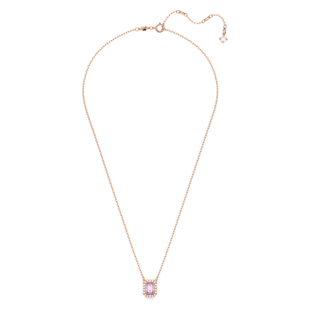 Swarovski Millenia Purple & Rose Gold Plated Necklace