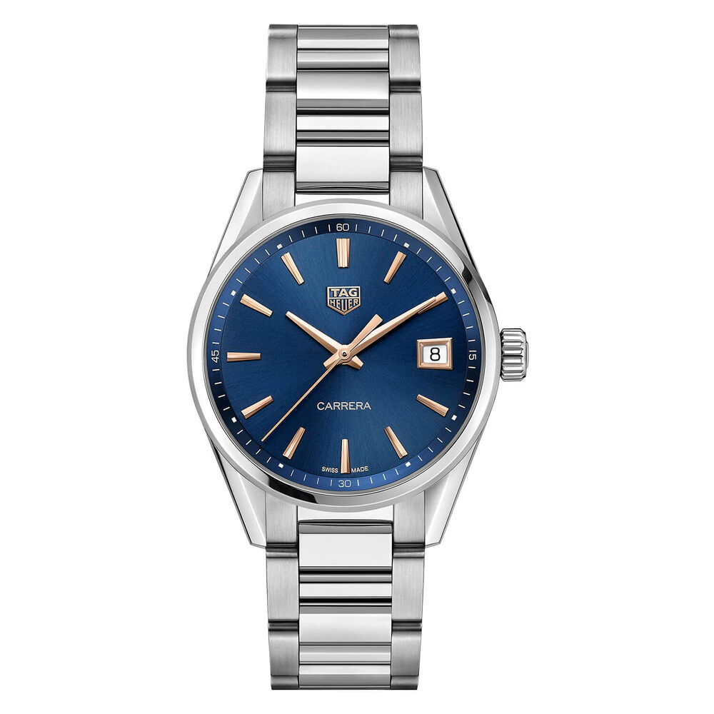 TAG Heuer Carrera Blue Dial Steel 34mm Ladies' Watch