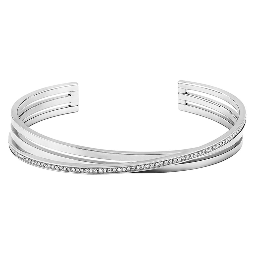 BOSS Saya Stainless Steel Cubic Zirconia Bracelet
